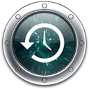 the icon for Apple's Time Machine backup application that comes with Mac OS X