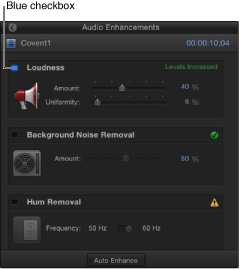 Apple final cut pro x audio hum and noise removal