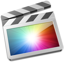 Apple Final Cut Pro X time slate style logo