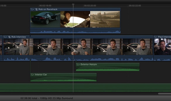 Apple Final Cut Pro X Trackless Timeline